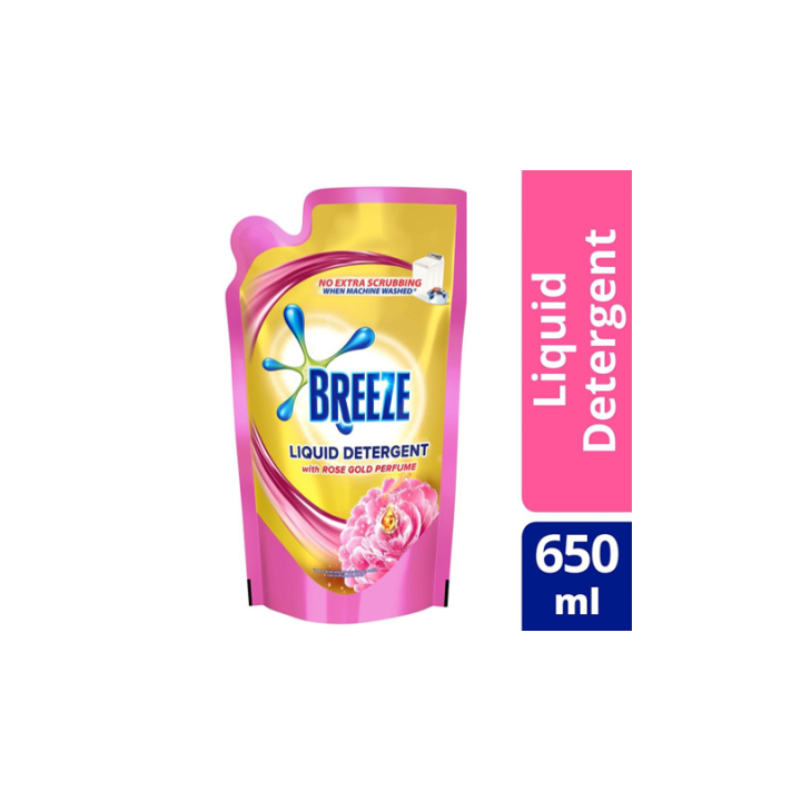 Breeze Powermachine With Rose Gold Perfume Liquid Detergent 650M