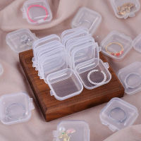 Storage Packaging Case Container Box Earrings Finishing Plastic Square Small Transparent