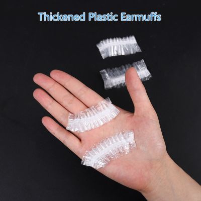 ‘；【。- 100Pcs Disposable Ear Cover Ear Protector For Hair Dyeing Caps Bath Shower Earmuffs Hairdressing Tools Salon Barber Accessories