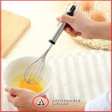 Egg Whisk, Hand Crank Whisk Blender Stainless Steel Rotary Egg Beater  Manual Whisk Egg Frother Mixer Kitchen Utensil For Whisking, Beating,  Stirring(1