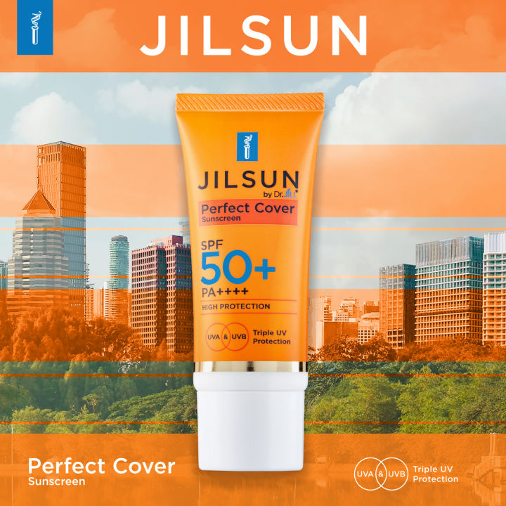 11-11-ส่งฟรี-new-jilsun-ครีมกันแดด-สูตร-perfect-ใหม่ล่าสุดจาก-dr-jill-ครีมกันแดดเนื้อ-cc-cream-ปรับสีผิวให้สว่างขี้น-1-step-spf-50-pa