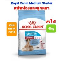 Royal Canin Medium Starter 4kg รอยัลคานิน สุนัขท้อง แม่หมา และลูกสุนัข พันธุ์กลาง ขนาด 4 กิโลกรัม