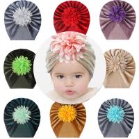 Flower Baby Beanie Cap Newborn Baby Pit Bar Ball Head Indian Hat Soft Comfortable Toddler Head Thickened Headband Accessories