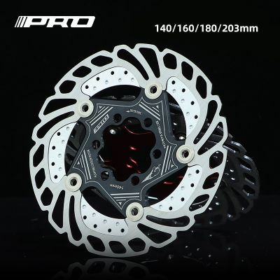 IIIPRO จักรยานโรเตอร์6เล็บ Cooling ลอย140มม.160มม.180มม.203มม. สำหรับ Dhxcmtb Mountain Bike Disc เบรคโรเตอร์