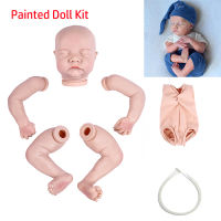 RSG Painted Unfinished Doll Parts Levi Bebe Reborn Doll 17 Inches Lifelike Newborn Reborn Baby Vinyl DIY Blank Doll Kit