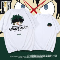 My Hero Academia เสื้อยืดแขนสั้นสำหรับผู้หญิงและผู้ชาย,เสื้อยืดแขนสั้นแขนสั้นอะนิเมชั่นของญี่ป่นนักเรียนวัยรุ่น0000