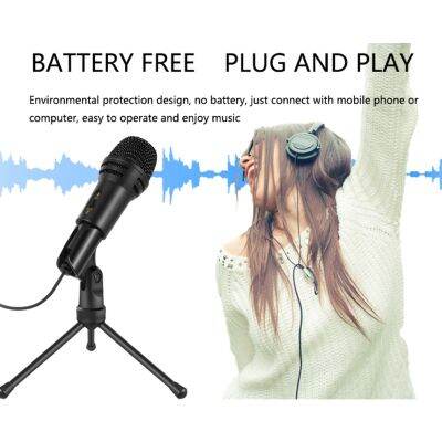Portable Wired Handheld Mic Machine Home Party Birthday Smartphone Widely Use Universal Vocal Presentation Round Filter