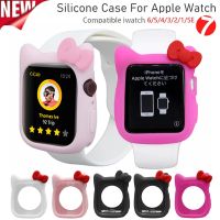 Soft Silicone Cover Bumper For Apple Watch Se 6 5 4 44mm 40mm 38 42mm Cute Cartoon Protective Case For iWatch 8 7 41mm 45mm case