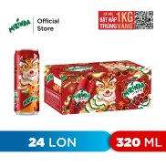 HCM - FREESHIP Thùng 24 Lon Nước Ngọt Có Gaz Mirinda Xá Xị 320ml lon