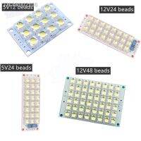 ✙ 12 24 48 LED Super Bright White LED Piranha Board Night LED Lights Lamp High Brightness DC 5V 12V