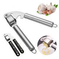 Manual Garlic Press Crusher Mincer Kitchen Stainless Steel Garlic Smasher Squeezer Manual Press Grinding Tool Kitchen Accessorie