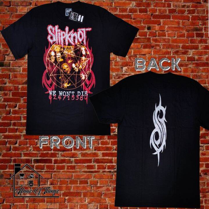 2023 HOTZ Slipknott We Won't Die Rock Band Black T-Shirt THE MAXX ROCK ...