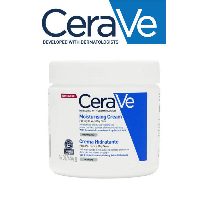 CeraVe Moisturizing Cream Face Dry Cream Face Acne Antiaging Ladies