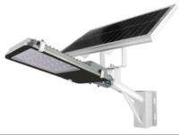 SOLAR LED STREET LIGHT โคมไฟถนนโซล่าร์เซลล์ กำลังไฟ 100 วัตต์ พร้อมขายึดแผงโซล่าร์และขายึดเสาไฟ และรีโมทคอนโทรล รุ่น SOLAR-AB-100 โคมไฟ (1896)