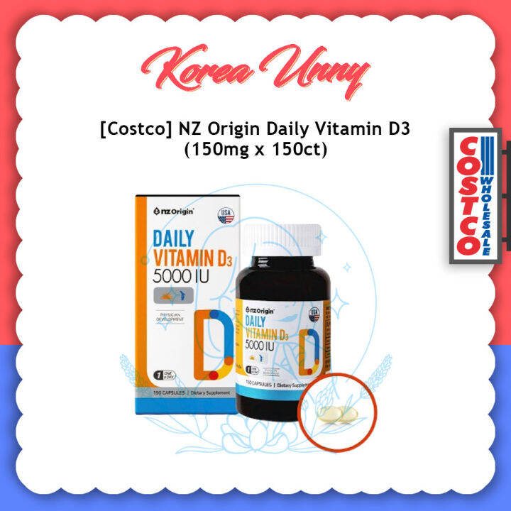 [Costco] NZ Origin Daily Vitamin D3 150mg x 150 Lazada