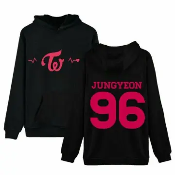 Kpop Twice Hoodies Sweatshirts for Girls Cat Ear Crop Top Hoodie Youth  Streetwear (Black,XX-Small) at  Women's Clothing store