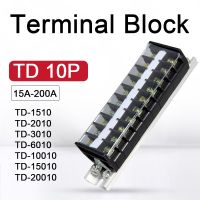 【CW】 Row Strip Screw Terminal Block 10P 600V 15/20/30/60/100/150/200A  Fixed Wiring Board Wire 1510 2010 6010 20010