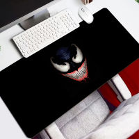 Venom Marvel Cartoon Large Gaming Mousepads Cute Mouse Pad Lockedge Mouse Mat Keyboard Pad Desk Mat XXL Non-Slip Table Mat Gamer Mousepad for Laptop Notebook Lol Locking Edge