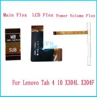 สําหรับ Lenovo Tab 4 10 X304 TB-X304F X304F X304L Power ON OFF Volume UP Down Flex Main Board เมนบอร์ดเชื่อมต่อสาย LCD Flex