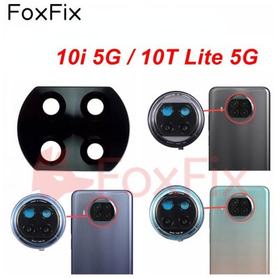 Foxfix กระจกกล้องถ่ายรูปสำหรับ Mi 10T Lite 5G ฝาหลังกระจกกล้องถ่ายรูปหลังพร้อม M2007J17G เปลี่ยนที่ยึดเฟรม