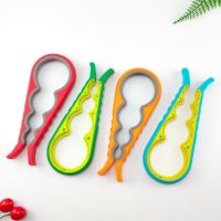 Lid Jar Opener 4 In 1 Handy Screw Cap Jar Openers Multi Purpose Can Opener Bottle Lid Grip Wrench Bottle Kitchen Gadgets Tools