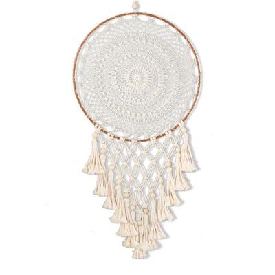 Dreamcatcher Decor Round Woven Handmade Tassel Bohemian Dreamcatcher Macrame Wall Hanging Boho Decor for Home Wedding Decoration Living Room Bedroom Craft Christmas gorgeous