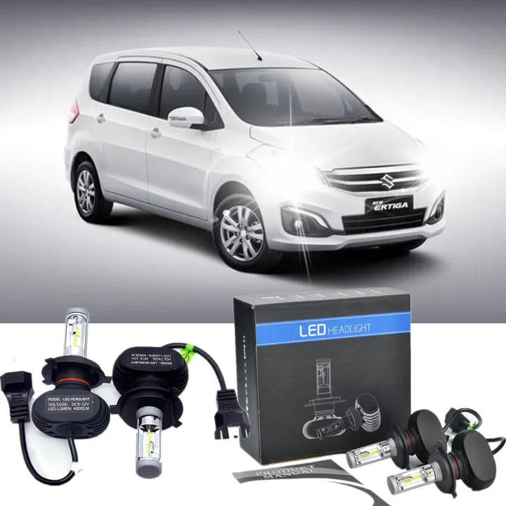 1 Year warranty 1 Pair LED Car Headlight 8000LM Auto LED Headlight h4