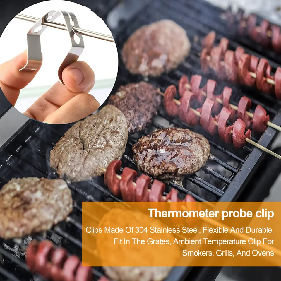 Universal Meat Thermometer Probe Clip - BBQ, Grill, Oven Ambient