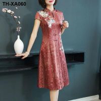 Improved cheongsam 2022 high-end retro womens Chinese style dress fashion new foreign