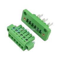 5Sets 3.81MM pitch Through wall plug in terminal blocks 15EDG 3.81 2/3/4/5/6/7/8pin Plug Pin Header Socket set