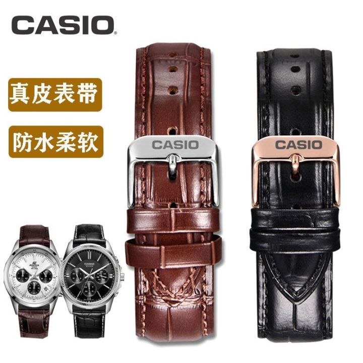 สายนาฬิกา-casio-leather-รุ่น-efr-303l-mtp-1374-1375-1370-bem-506-สายธุรกิจ