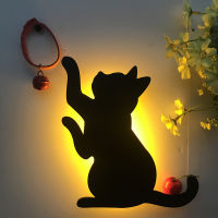 Led Cat Night Light with Motion Sensor Night Lamp Projector Lights Inligent Sensor Light Sconces Battery Nightlight Art Deco