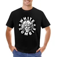 White Zombie Art;14 T-Shirt Black T Shirt Short T-Shirt T-Shirts For Men Cotton