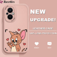 Jizetin เคสหนังสำหรับ OPPO Reno 8 Z 5G Oppo Reno 8 5G Reno8 Pro 5G บางให้ความรู้สึกลายการ์ตูนหลังหนังเคสนิ่มซิลิโคน PU ปกหนังเคสโทรศัพท์