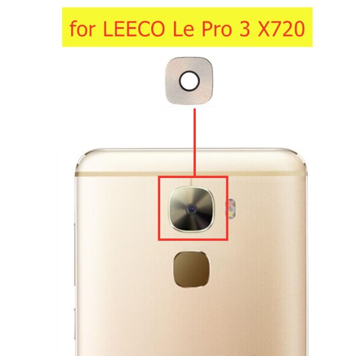 【♘COD Free Cas♘】 nang20403736363 2ชิ้น/ล็อตสำหรับเลโคเล Pro 3 X720ด้านหลังเลนส์กระจกกล้องถ่ายรูปหลักด้านหลังเลนส์กล้องด้วยกาวซ่อมแซมอะไหล่