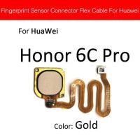 ขั้วต่อเครื่องสแกนเซ็นเซอร์ลายนิ้วมือสายเคเบิ้ลยืดหยุ่นสำหรับ Huawei Honor 6c 6x 6a 5c Pro Gr5ส่งคืนที่บ้านบนสายอ่อน