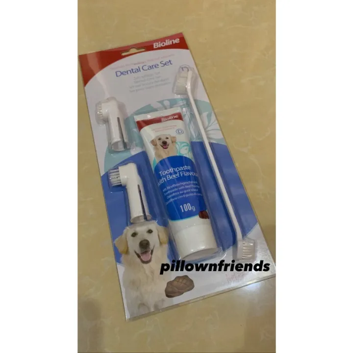Bioline Dental Care Set Toothbrush and Toothpaste 100g Complete Pet