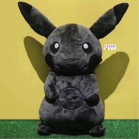 Fujiwara Hiroshi × Pikachu Fragment Design หมอนตุ๊กตาลายการ์ตูนปิกาจูสีดําขนาด 40 ซม.