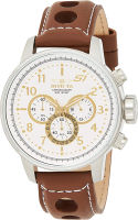 Invicta Mens 16010 S1 Rally Analog Display Japanese Quartz Brown Watch