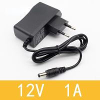 1ชิ้น12v1a ใหม่ Ac 100V-240V ปลั๊กแปลง Dc 5.5Mm อะแดปเตอร์1a Eu Dc 1000ma พลังงาน12V