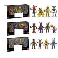 14pcs New Toys 5 Fnaf At Five Nights Security Breach Action Figures Bonnie Foxy Fazbear Bear Doll Model Kids Toy Birthday Gifts