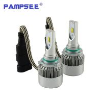 Pampsee หลอดไฟไฟหน้ารถ Led 9006 Hb4 Csp 72W 7600lm 6000K ไฟตัดหมอกรถยนต์12V สำหรับโตโยต้า Vw ฮอนด้ามาสด้า Hyundai