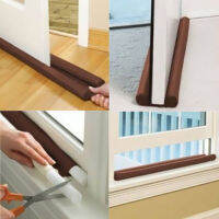 Soft economical Door Window Stopper Wind Dust Blocker Sealer Interior Exterior Doors Windows Insulator Protector Door Stops