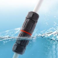 1 Pcs IP68 Industrial Electrical Waterproof Wire Cable Connector 2 Pin 3 Pin Outdoor Plug Socket Straight Quick Screw Connection Cables