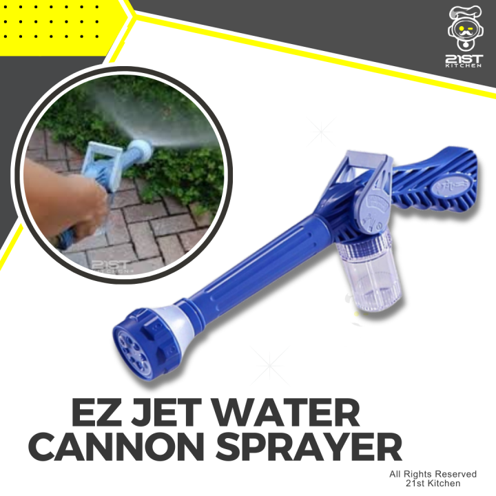 EZ Jet Water Cannon: 8-in-1 High-Pressure Car Wash with Built-in Soap ...