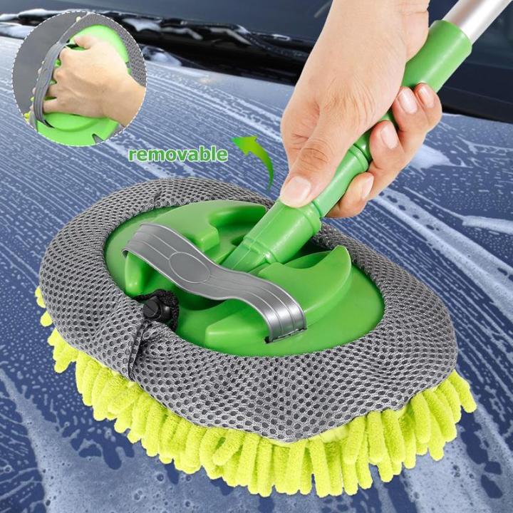 4pcs-car-wash-mop-mitt-kit-long-handle-car-wash-brush-kit-180-rotation-telescopic-car-detailing-brush-car-wash-brush-kit-telescopic-car-wash-mop-mitt-rv-wash-mop-mitt-xinanhome