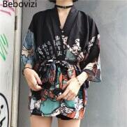 2021 Người Phụ Nữ Nhật Bản Áo Cardigan Kimono Cosplay Áo Sơ Mi Áo Cho Phụ