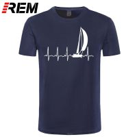 Sailing T Shirt Sailing In A Heartbeat Tshirt Graphic Tee Shirt Cute Cotton Mens Tshirt