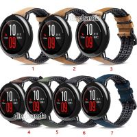 22mm Genuine Leather Silicone Watch Strap Band for Huami Amazfit Pace Stratos 2 2S 3 【BYUE】