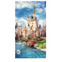 Castle Painting By Numbers Swan Pictures Landscape On Canvas With Frame DIY Kits For s HandPainted Coloring By Number